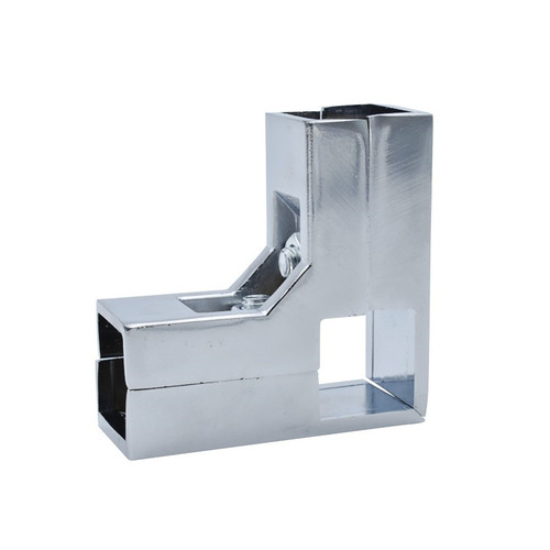 25X25 square steel connector shelf assembly square tube two-in-one display rack connector furniture pipe clamp aluminum alloy pipe connector