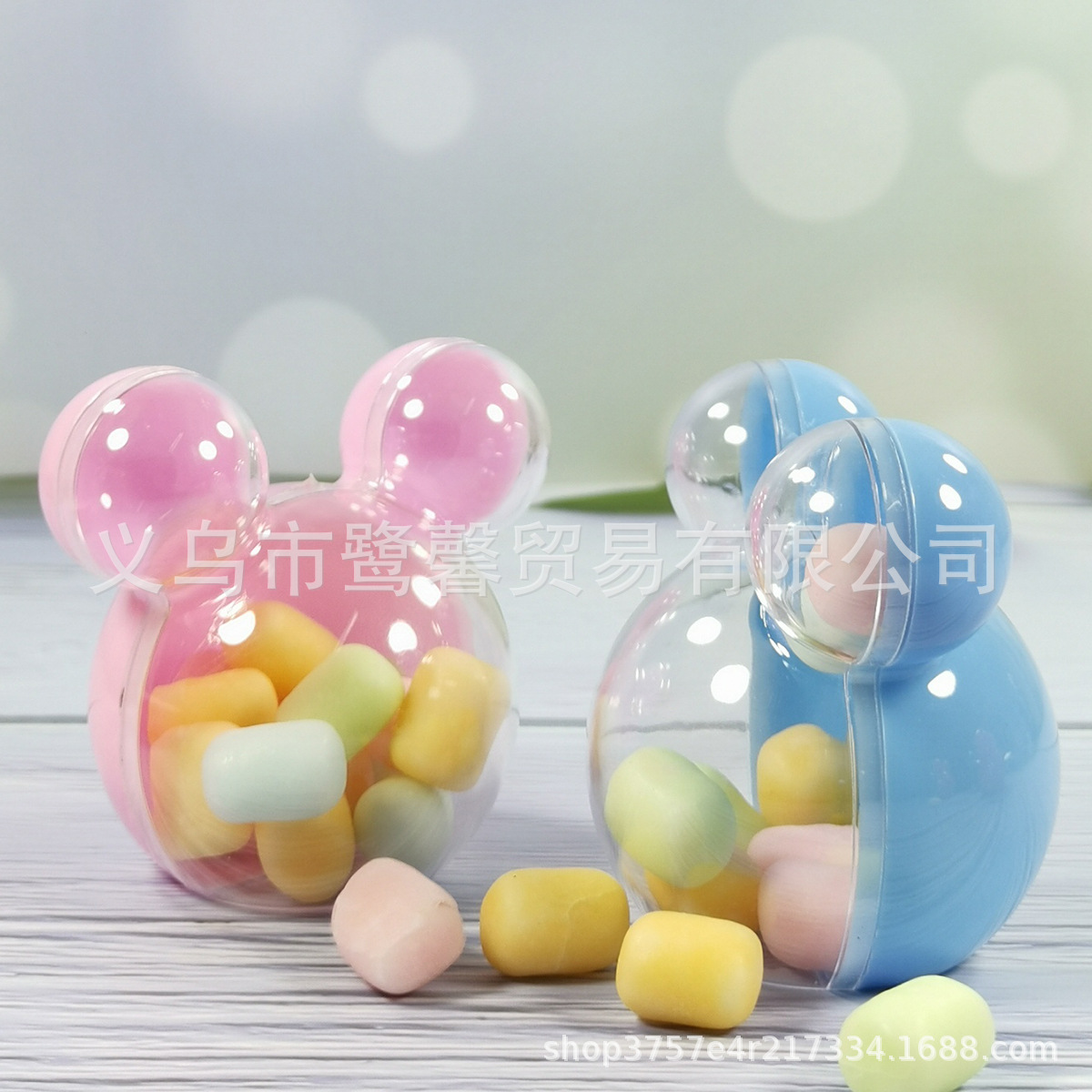 Comercio exterior e-commerce suministro transfronterizo cumpleaños de los niños lindo Mickey forma creativa caja de dulces Yiwu fábrica directa al por mayor