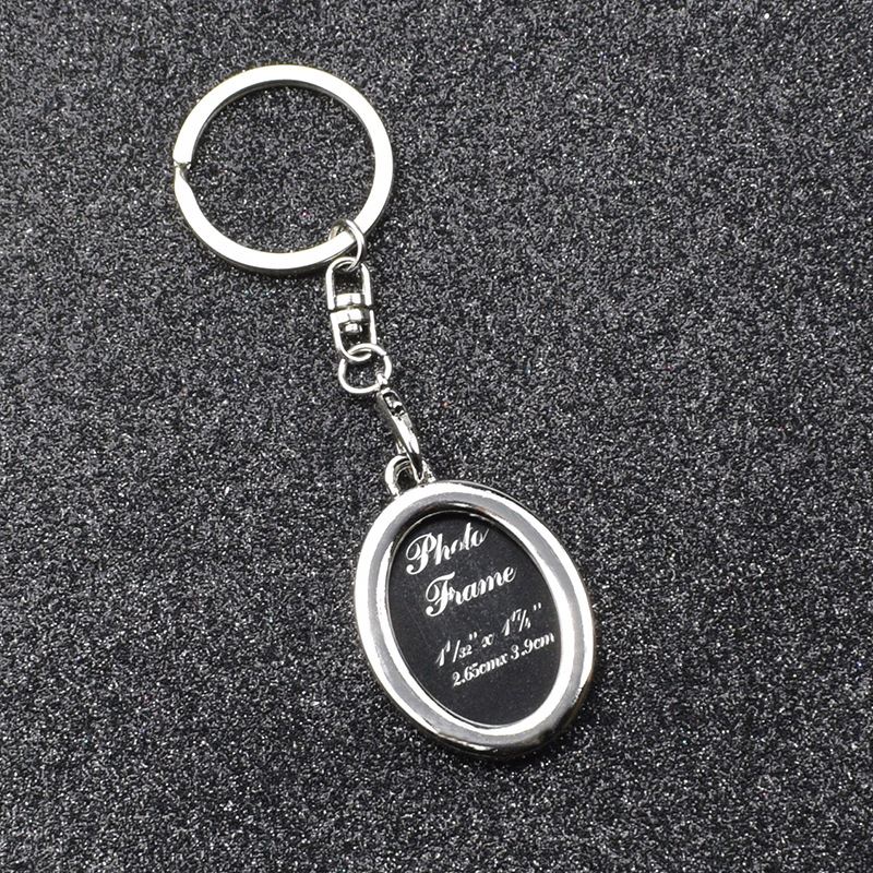 Amor creativo llavero marco de fotos pareja llavero cuadrado personalizado foto llavero conmemorativo pequeño regalo