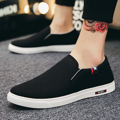 Summer Breathable Canvas Men's Shoes, Old Beijing Style Cloth Shoes, Men's Casual Board Shoes, Sports Shoes, Slip-On Slippers, Versatile Trendy Shoes