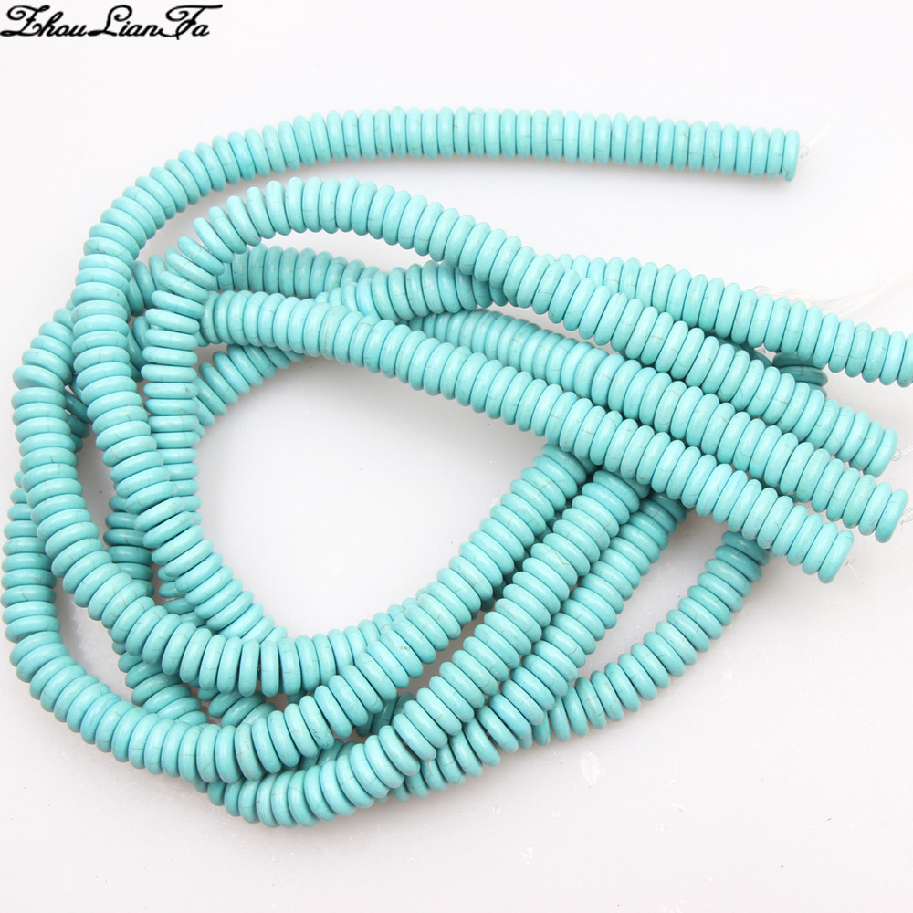 turquoise synthesized round beads