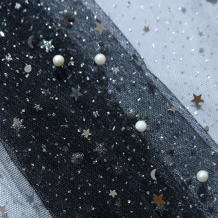 Fabricantes de suministro de estrellas pulverizadas polvo perlas multicolor falda de verano para mujeres tela de niñas