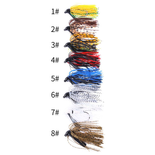 New Luya fake bait Beard Guy 10g cross-border anti-hanging bottom lead drop lead head hook Beard Guy simulation fake bait wholesale