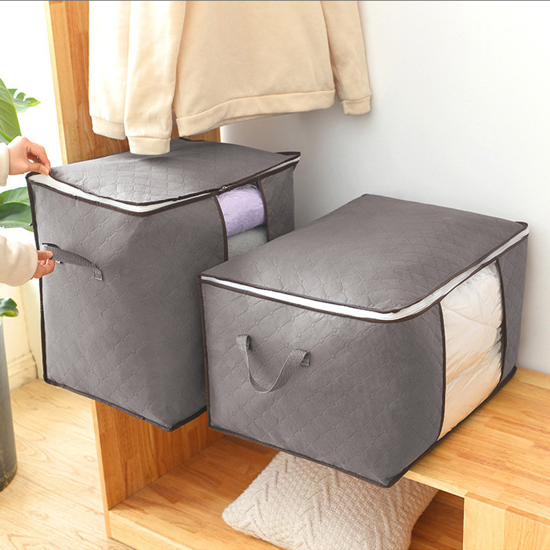 大容量防湿通気可視綿布団袋家庭キャビネット衣類防塵整理収納袋学生引っ越し袋