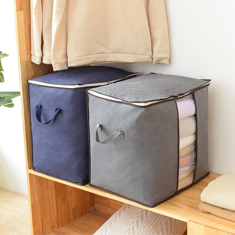 大容量防湿通気可視綿布団袋家庭キャビネット衣類防塵整理収納袋学生引っ越し袋