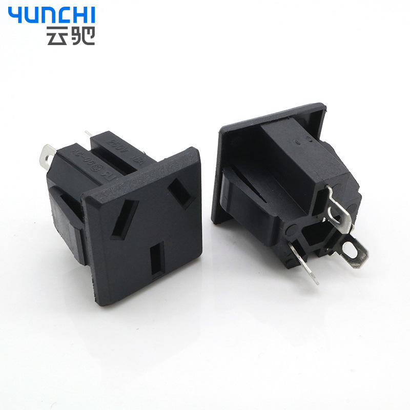 电源插座AC-08插座 品字插座 梅花插座 母座