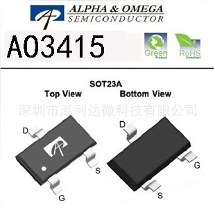 Bandai AO3415 P -канал Enhanced Effect Effect Tube Mosfet Original Spot с ESD A03415