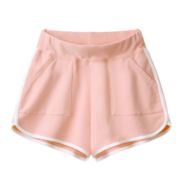 Sports Shorts Women's Summer 2019 Casual Solid Color Trousers Korean Fashion Cotton Beach Pants Pocket Hot Pants