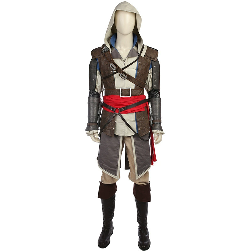Хэллоуин костюм Assassin's Creed IV «Черный флаг» — костюм Эдварда Кенвея, косплей, прямая продажа с фабрики