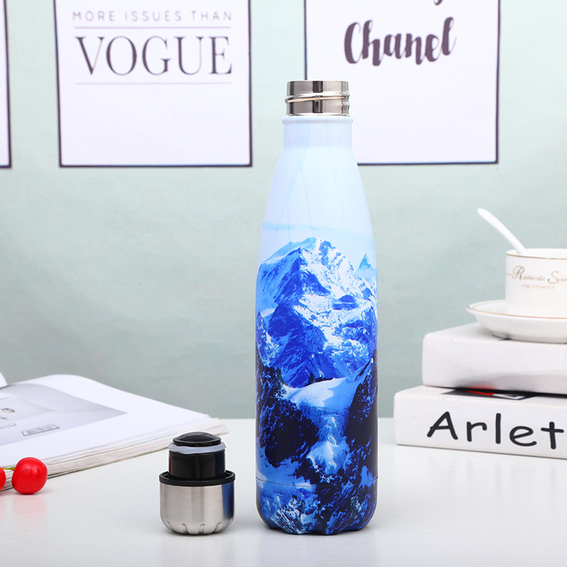 Simple deportes y ocio ventosa portátil al aire libre taza de agua del coche moda botella coque puesto diario por mayor