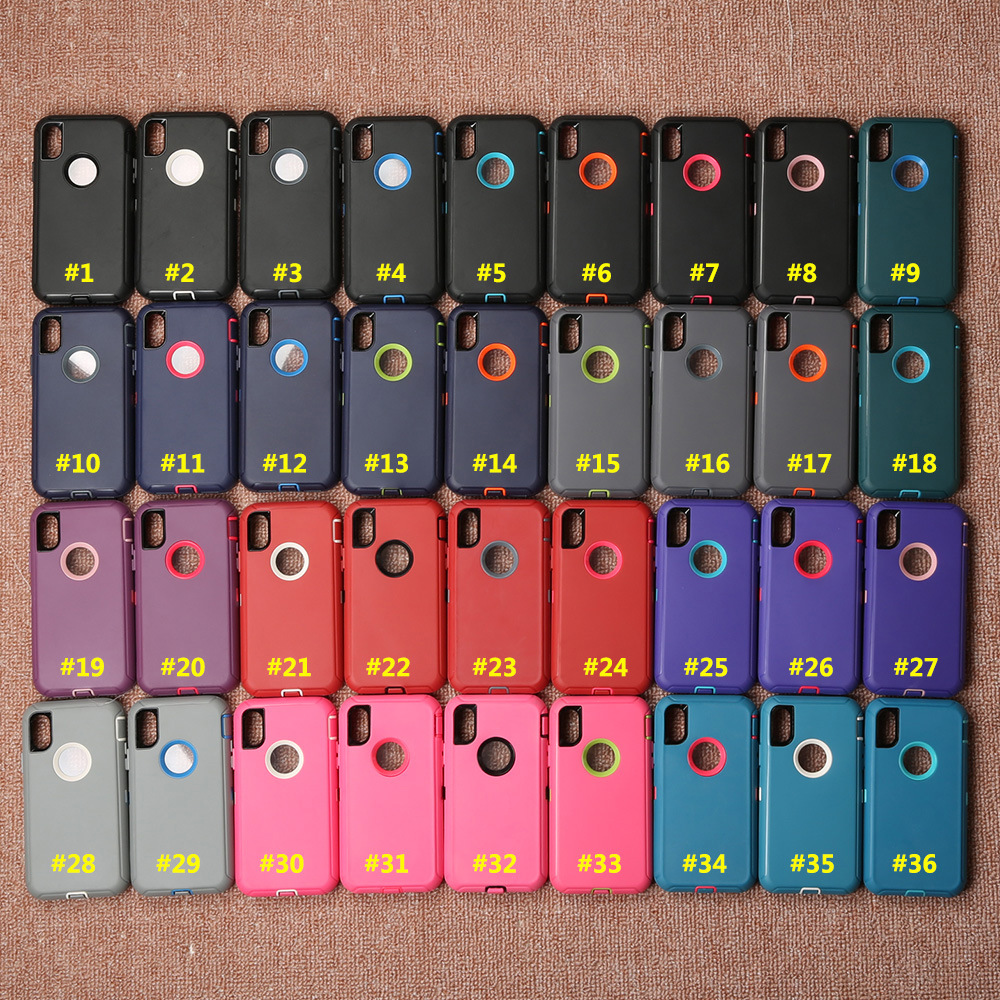 Suitable for iPhone XS Three-Proof Phone Case Defender Robot Anti-Drop European and American Style Anti-Slip