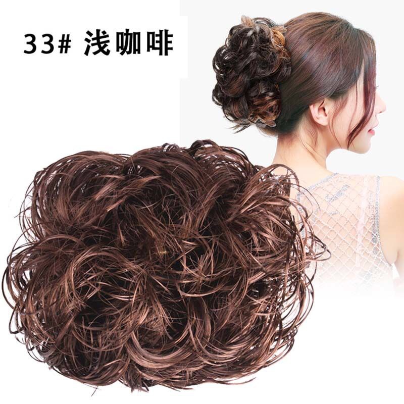 Peluca clip de pelo grande updo pelo headwear Pelo Corto cabeza femenina flor Cola de Caballo clip superior adulto horquilla espalda Cabeza