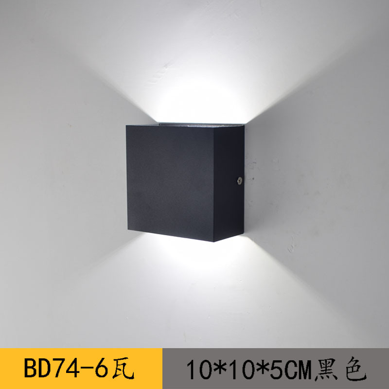 AliExpress Amazon luz LED oscurecimiento de noche lámpara de pared interior de aluminio moderno simple arriba y abajo de la lámpara de pasillo de iluminación