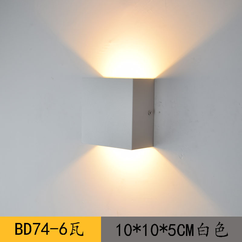 AliExpress Amazon luz LED oscurecimiento de noche lámpara de pared interior de aluminio moderno simple arriba y abajo de la lámpara de pasillo de iluminación