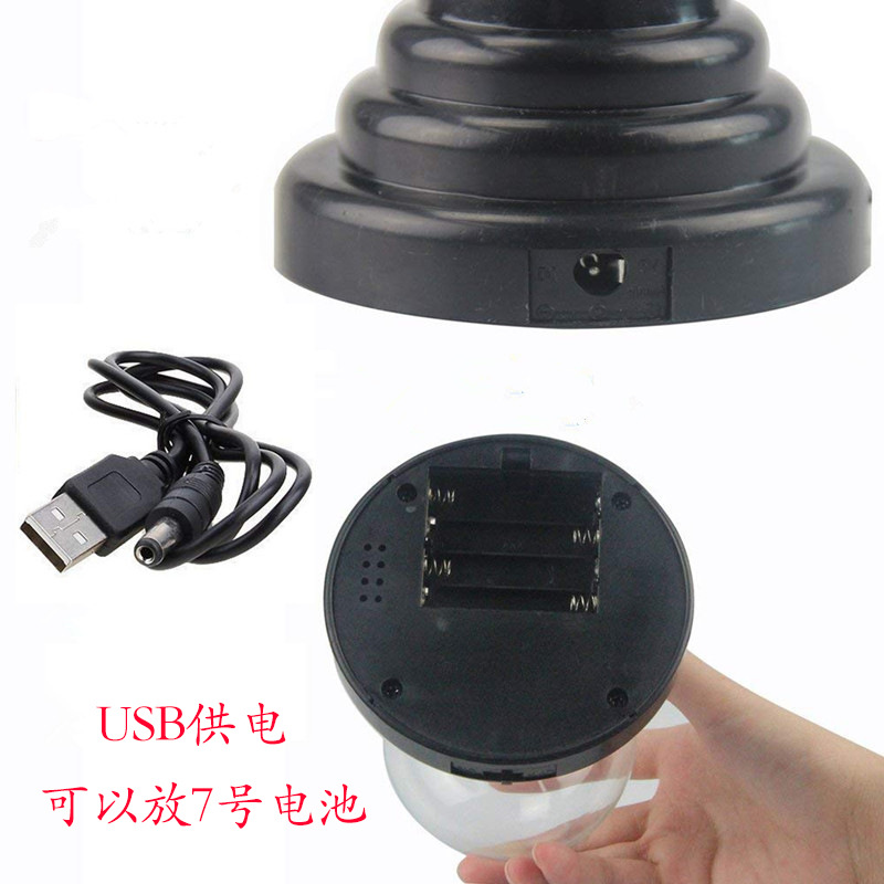 Amazon popular 3-pulgadas USB BOLA MÁGICA bola electrostática de iones lámpara mágica creativa nueva extraña luz de la noche lámpara de la atmósfera