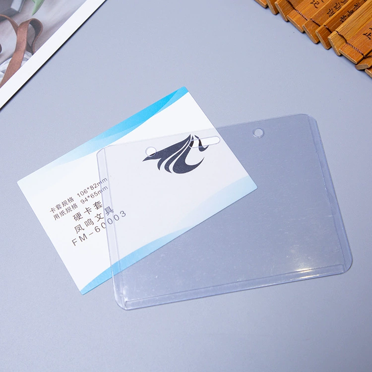 Card holder PVC, transparent rubber sleeve, strap for elementary school students