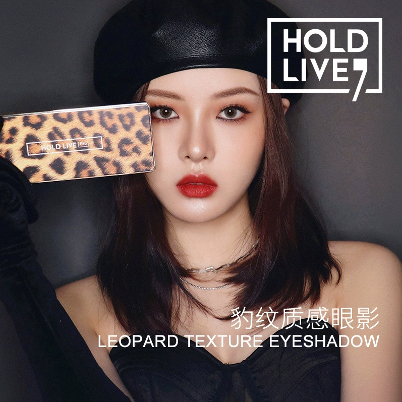 Набор теней для век Holdlive с леопардовым узором в десяти цветах, блистающие жемчужные, матовые шёлковые, скользящие текстуры, подносы для теней H282