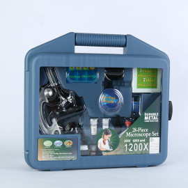 儿童学生生物显微镜高清高倍带红外光源金属生日礼物实验学习