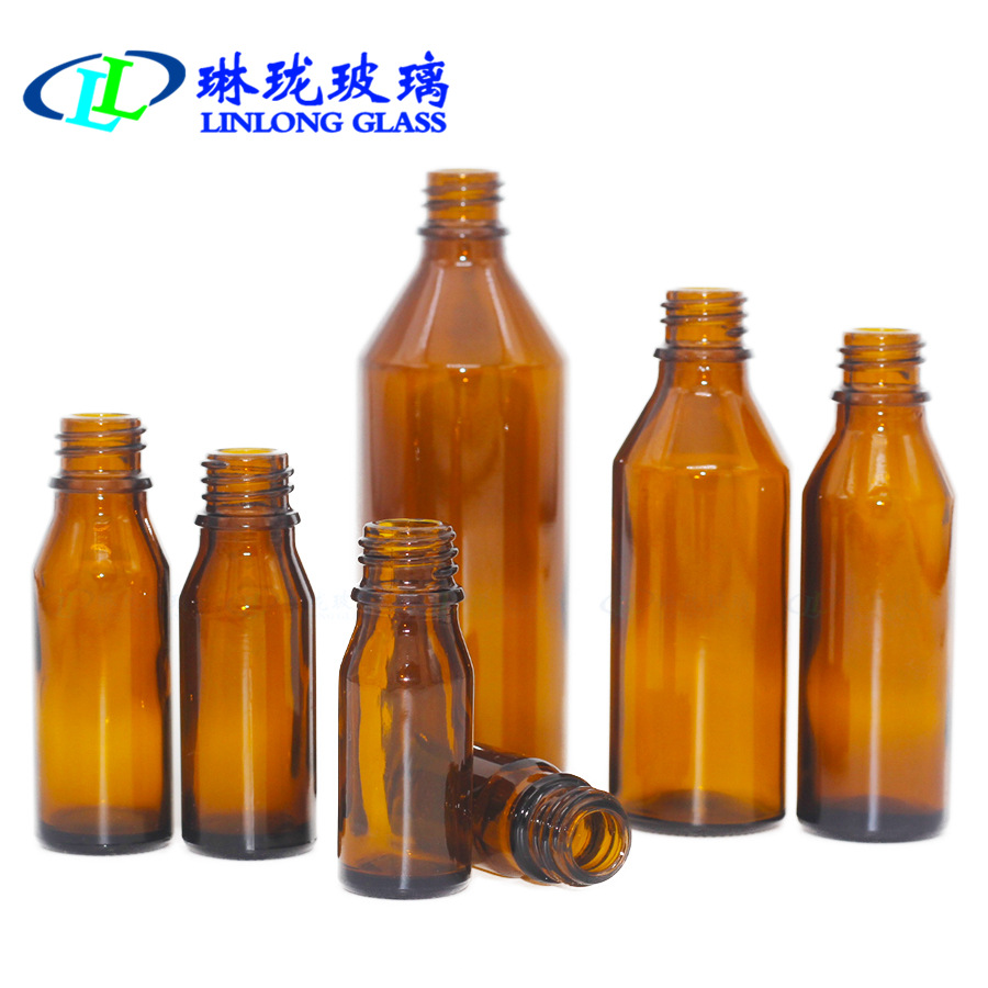 玻璃瓶5ML 欧款棕色精油瓶 玻璃滴管瓶 化妆品玻璃包装瓶 可喷涂