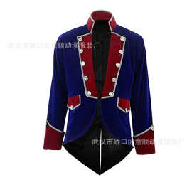 新款男式 燕尾服夹克 tailcoat 哥特式蒸汽朋克维多利亚角色扮演