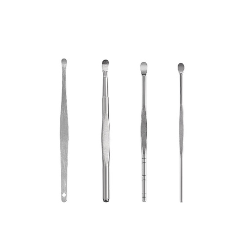 Stainless steel ear scoop set of 7, ear cleaner, spiral ear hook, ear picking tool set