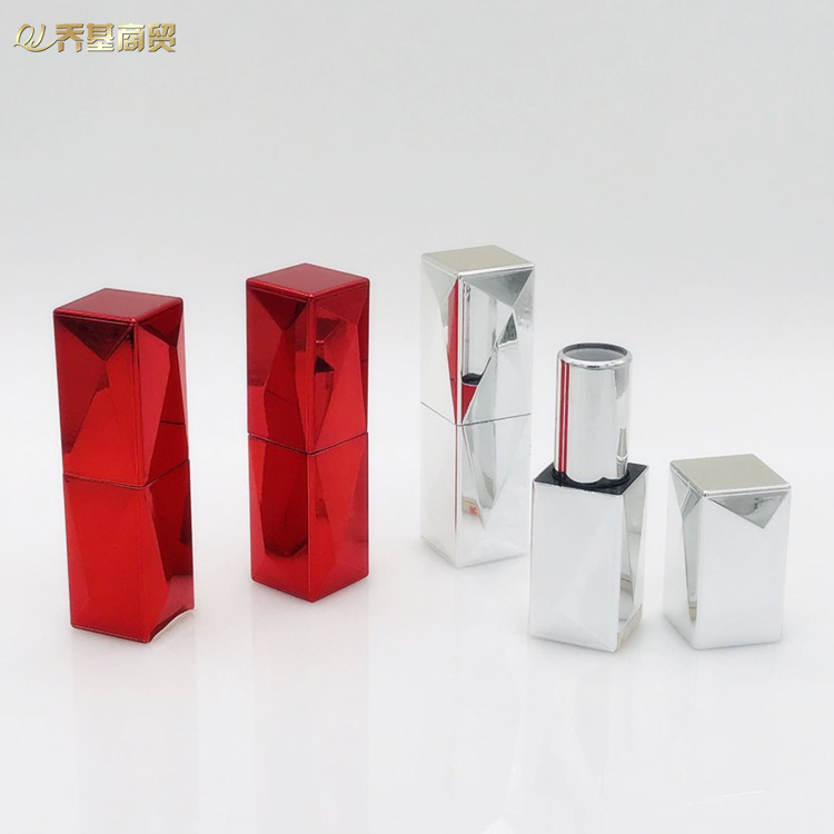 批发新品热款 磁吸钻石亮面方形口红管  DIY唇膏空管包材