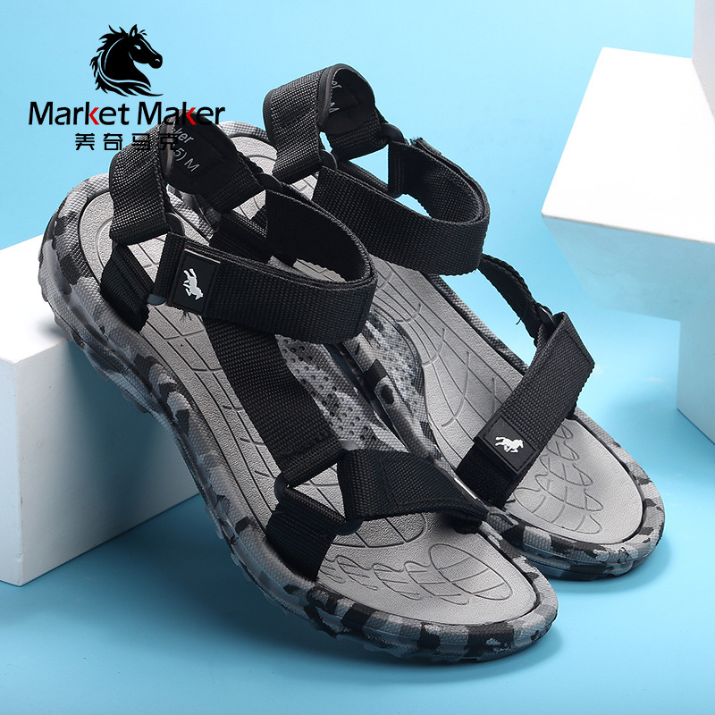 Vietnamese men's sandals, men's wholesale casual non-slip soft-soled woven clogs, sports beach shoes