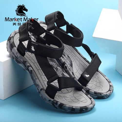 Vietnamese men's sandals, men's wholesale casual non-slip soft-soled woven clogs, sports beach shoes