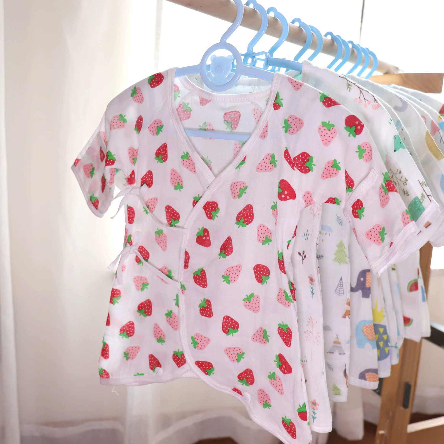 Комбинезон для малышей с двойным марлевым пальто в виде бабочки Цельный костюм для скалолазания из хлопчатобумажной пряжи Harper для новорожденных