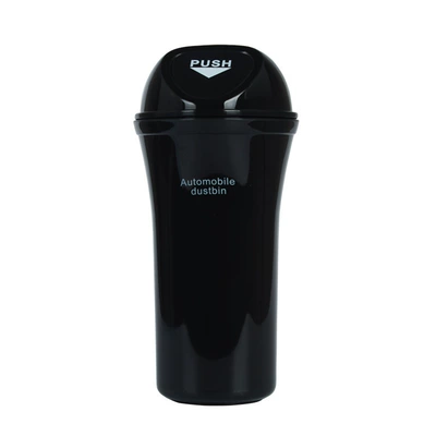 Car mini trash can car interior supplies 21*10cm multifunctional car storage box car trash can (Car storage bag/box) - black