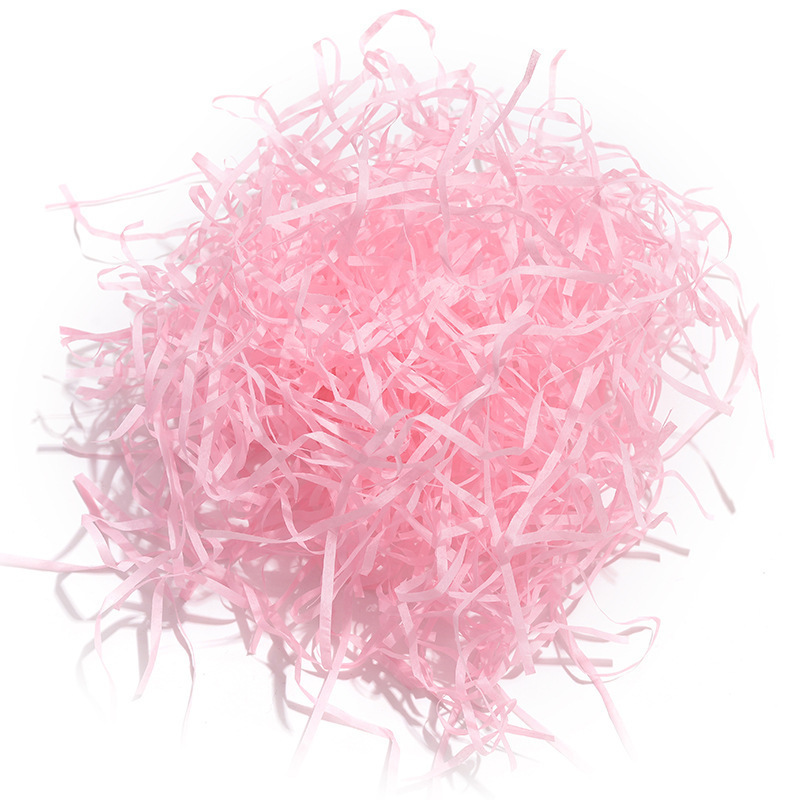 10g spot color raffia gift box wedding candy box filler shredded paper silk packaging box decoration multi-color raffia paper
