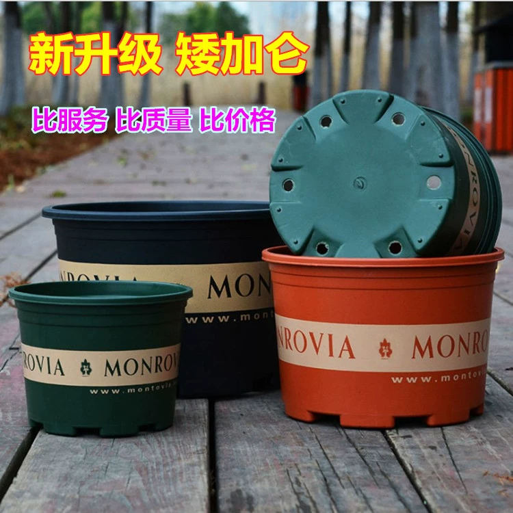 Галлонный тазик Коренастый тазик пластиковая Смола Цветочный Горшок Балкон мясистое зеленое растение роза большой цветочный горшок Прямая продажа с фабрики