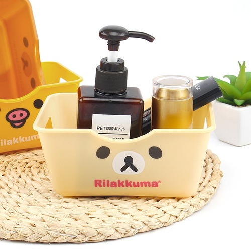 Creative cartoon rectangular desktop organizer storage box living room desktop miscellaneous storage box cosmetics storage box