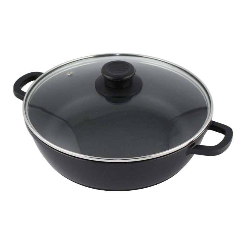Factory direct Huang Ji Huang three sauce stew pot Korean non-stick soup pot induction cooker special troops hot pot pan