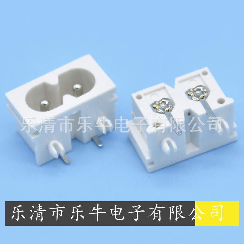 AC电源插座 AC-019小8字插座 DB-08白色8字尾插座 8字电源插座