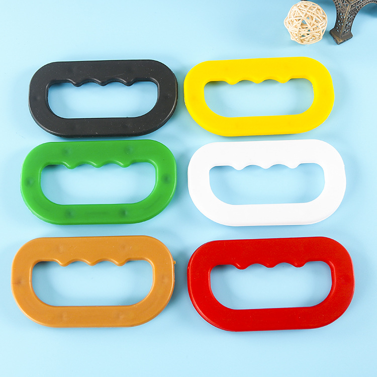 厂家供应大米袋塑料扣手 包装袋把手 pp编织袋提手 10.2x5.7cm