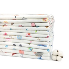 40S针织面料现货批发 新疆棉针织双面布婴童印花卡通 棉毛布 针织