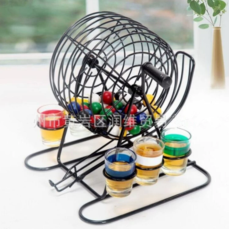 Бинго игра лотерея машина питьевой реквизит американская лотерейная Машина европейский и американский винный набор питьевой игры бар KTV