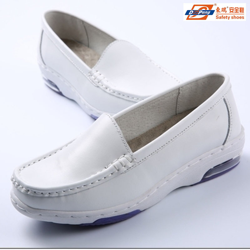 东鹏精品医生鞋真皮护士鞋工作鞋新款牛皮超轻EVA气垫底 厂家供应