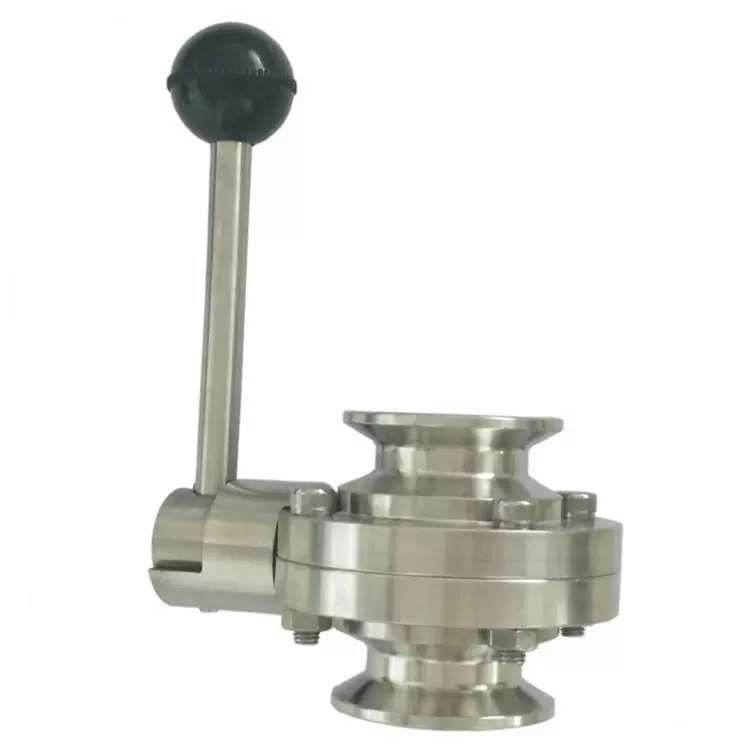 不锈钢蝶阀 304卫生级快开手动卡盘蝶阀  卡箍式快装蝶阀加工定做