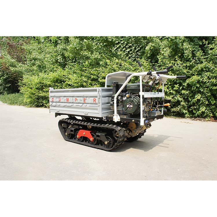 迷你型果园液压翻斗车 柴油机农用履带运输车 手扶履带转运车