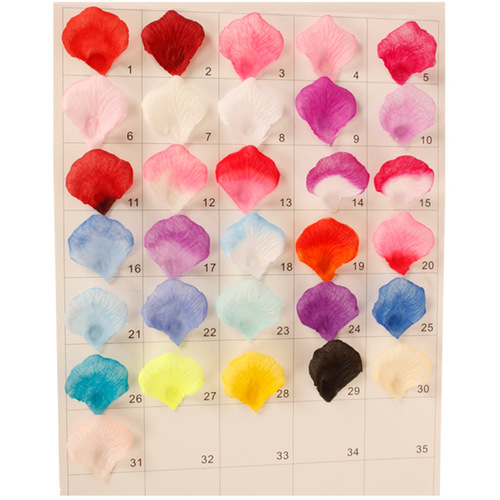 Wholesale rose wedding petals birthday festival wedding candle arrangement 100 pieces of non-woven rose petals