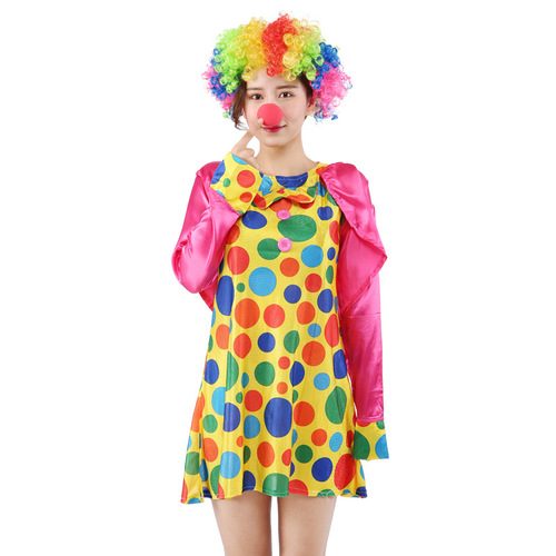 Clown clothes suit for adults, April Fools' Day, cute clown costume for men, masquerade, funny costumes