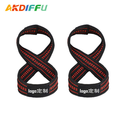 8-shaped power-assisted belt, weightlifting deadlift belt, protective wrist guard, hand grip belt, fitness pull-up protective gear