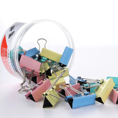 Office stationery color long tail clip household metal file clip colorful stainless steel bill clip binding long tail clip