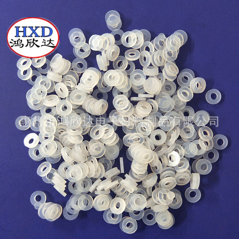 供应食品级透明垫圈LED灯具防水圆胶圈硅胶平垫片白色密封圈防滑