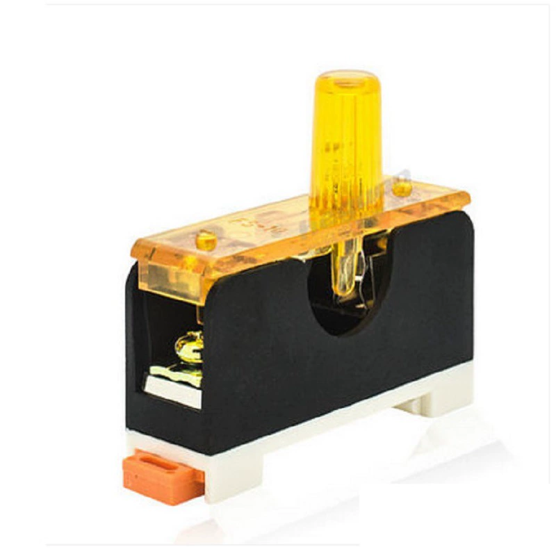 Держатель предохранителя DC24V 6*30, держатель предохранителя постоянного тока FS-101, монтажный держатель предохранителя на направляющей станка