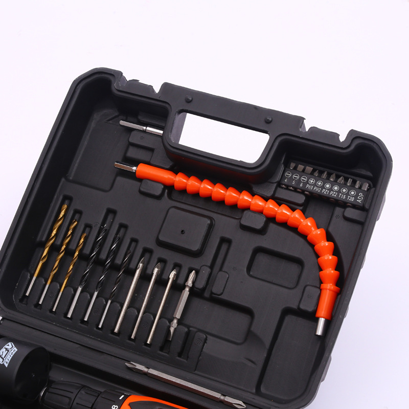 Práctico hogar hardware herramienta Caja de Herramientas multifuncional portátil electricista carpintería reparación herramientas de litio taladro eléctrico