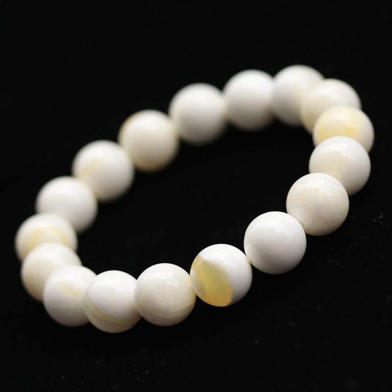 Jade Shell Bracelet, Shell Beads Bracelet for Men and Women, Couple Style