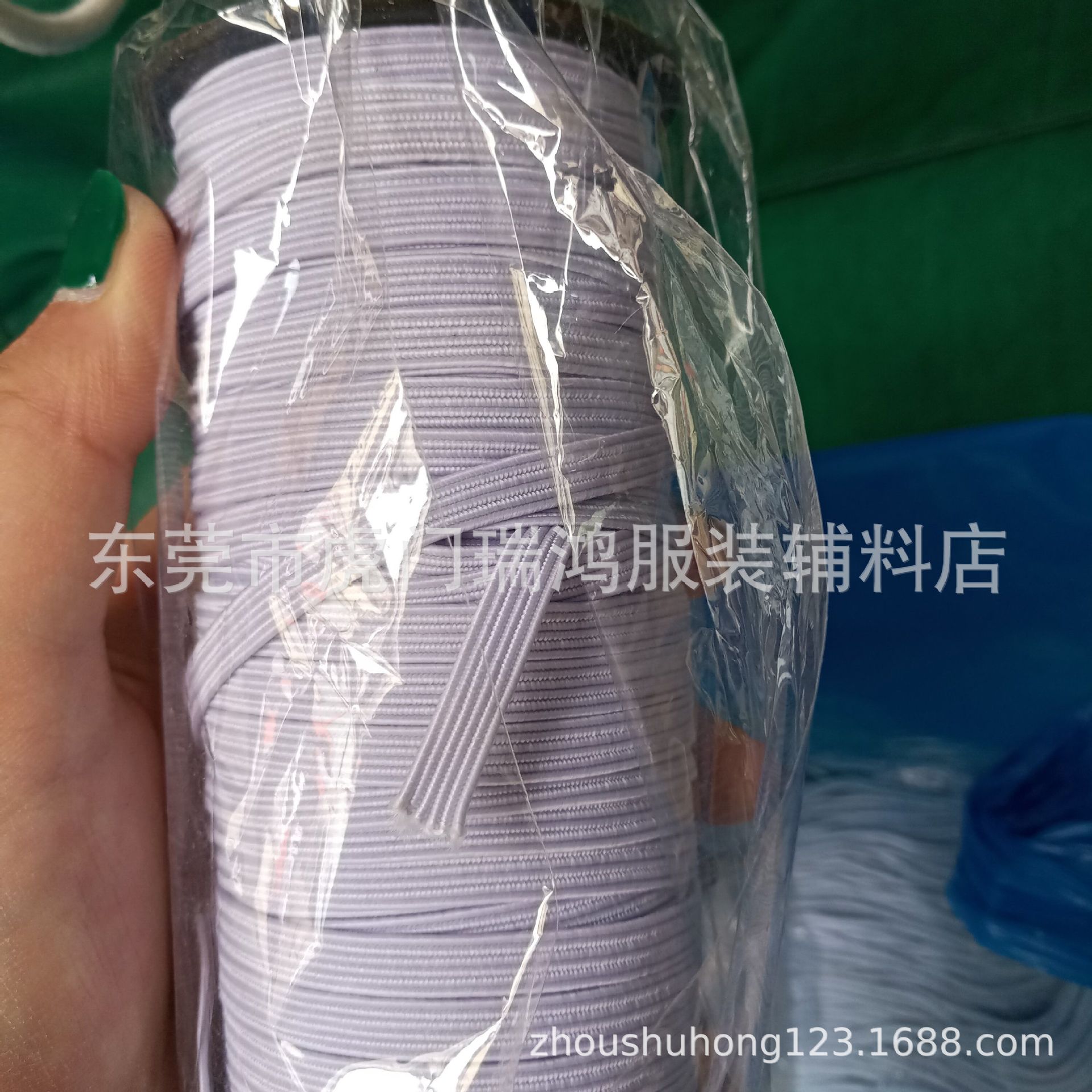 批发现货黑白色加厚走马松紧带彩色弹力丈根橡筋绳尼龙包边织带